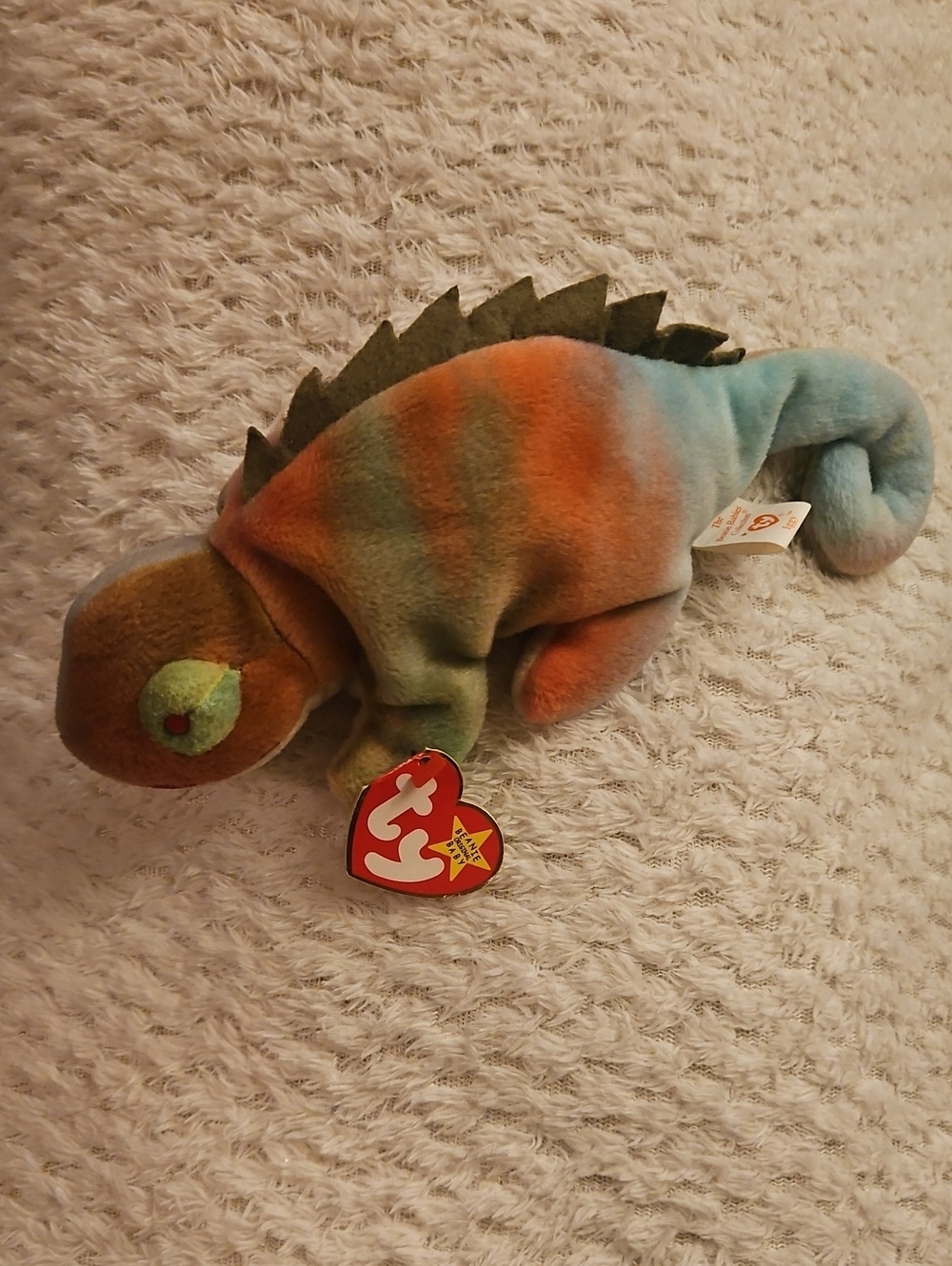Ty Multicolor Chameleon Plush - Iggy